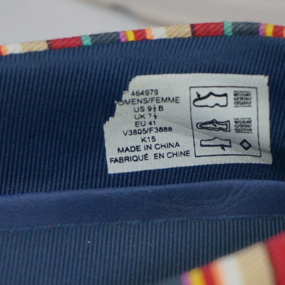 Lands' End Striped Loafers Size 9.5B - Picture 6 of 8